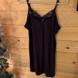 Chic Black Lace Chemise